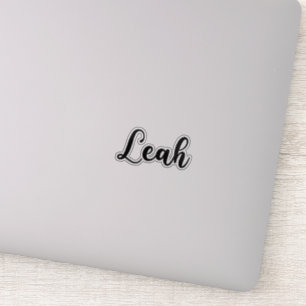 Sticker Nom Leah - Calligraphie manuscrite