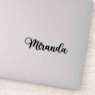 Sticker Nom Miranda - Calligraphie manuscrite