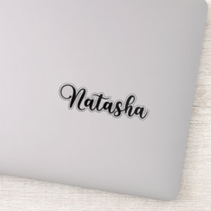 Sticker Nom Natasha - Calligraphie manuscrite