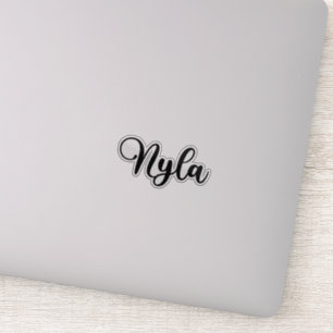 Sticker Nom Nyla - Calligraphie manuscrite