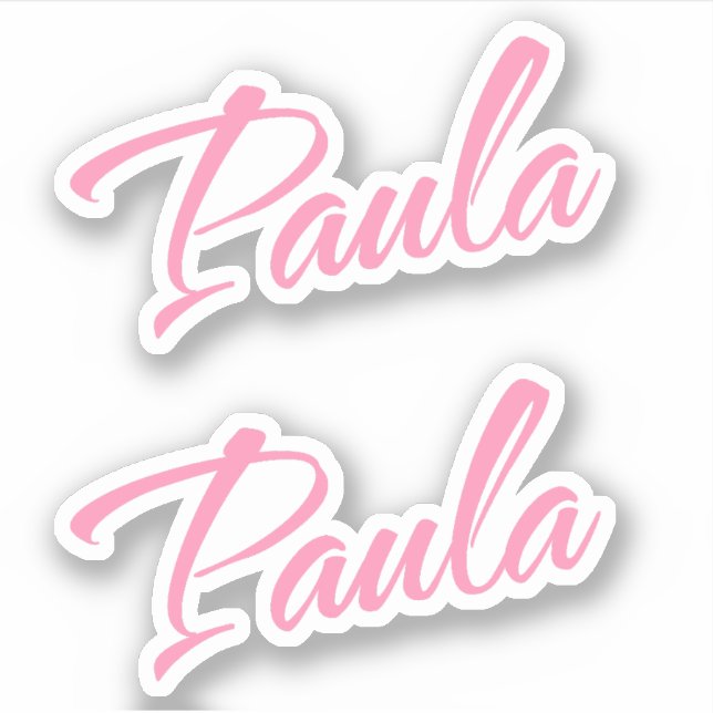 Sticker Nom Paula x2 (Devant)