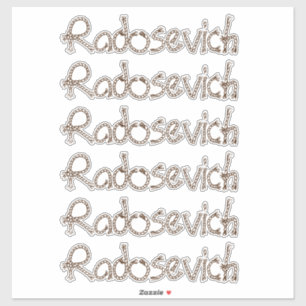 Sticker Nom personnalisé