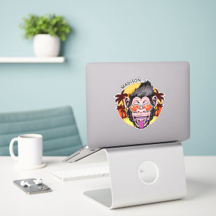 Sticker Nom personnalisé Beach Monkey
