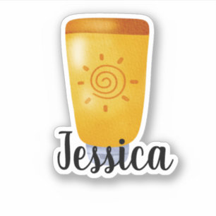 STICKER NOM PERSONNALISÉ ÉCRAN SOLEIL