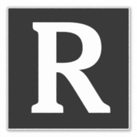 Nom personnalisé Monogramme Initiales Noir Blanc