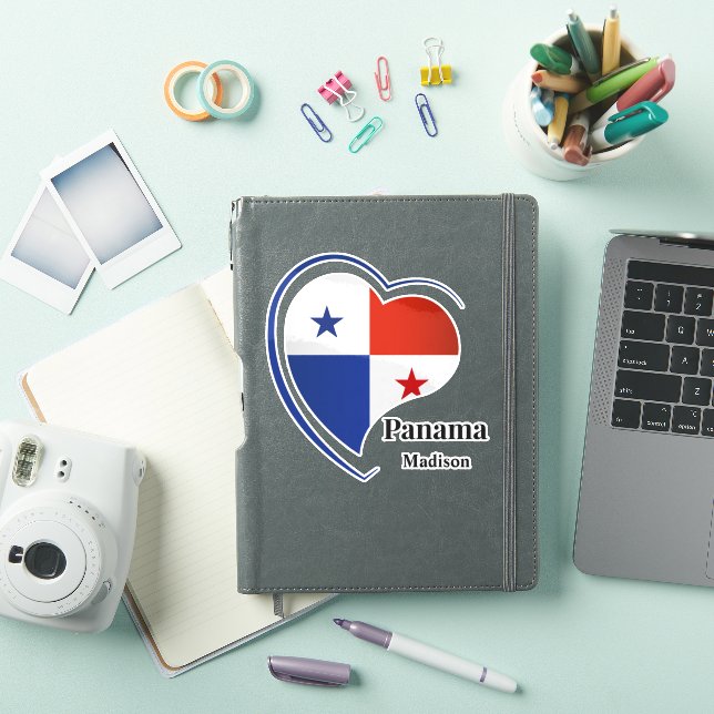 Sticker Nom personnalisé Panama Love (Couverture iPad)