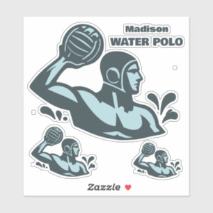 Sticker Nom personnalisé Water Polo