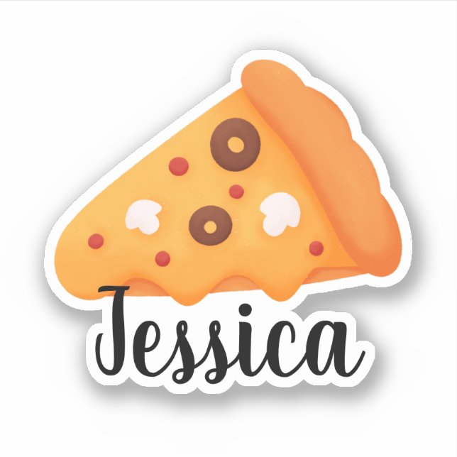 STICKER NOM PERSONNEL PIZZA (Devant)