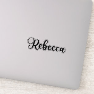 Sticker Nom Rebecca - Calligraphie manuscrite