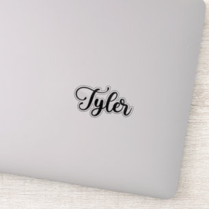 Sticker Nom Tyler - Calligraphie manuscrite