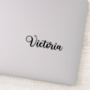 Sticker Nom Victoria - Calligraphie manuscrite