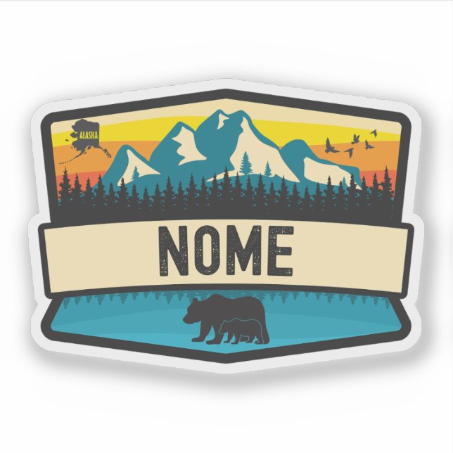 Sticker Nome, Alaska (Devant)