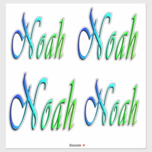 Sticker Noms colorés Noah,