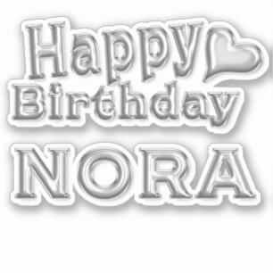 Sticker Nora Happy Birthday