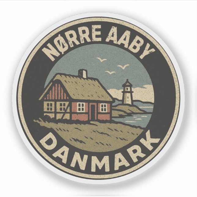 Sticker Nørre Aaby, Danemark Danmark (Devant)