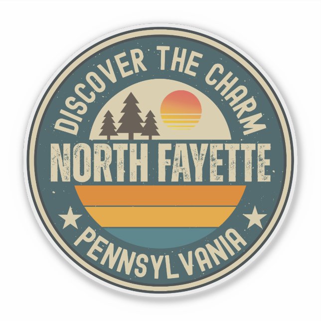 Sticker North Fayette, Pennsylvanie (Devant)