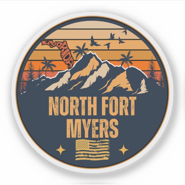 Sticker North Fort Myers, Floride (Devant)
