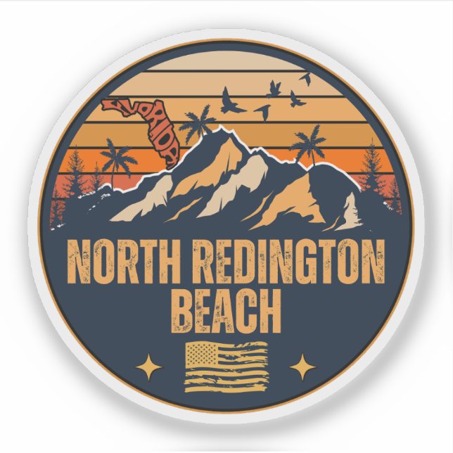 Sticker North Redington Beach, Floride  (Devant)