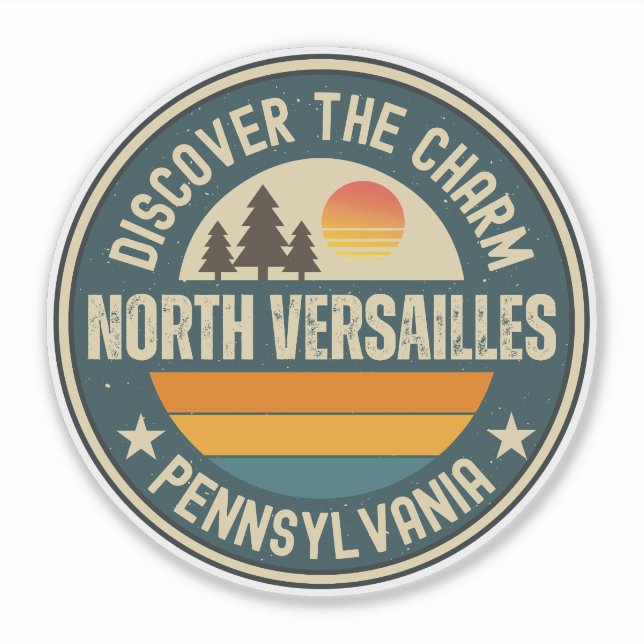 Sticker North Versailles, Pennsylvanie (Devant)