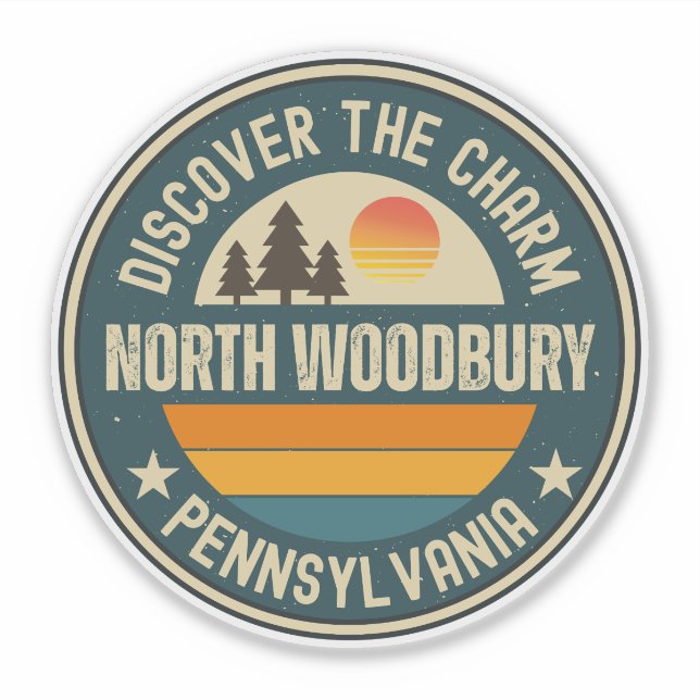 Sticker North Woodbury, Pennsylvanie (Devant)