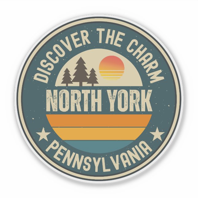 Sticker North York, Pennsylvanie (Devant)