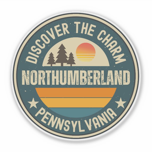 Sticker Northumberland, Pennsylvanie (Devant)