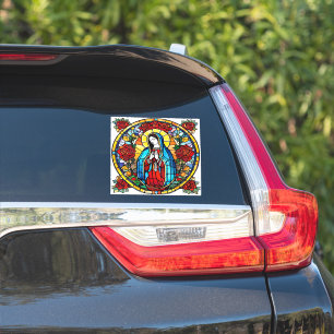 Sticker Notre-Dame de Guadalupe, Saint-Decal en verre tend