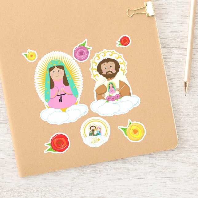 Sticker Notre-Dame de Gudalupe et Saint Juan Diego (Carnet)