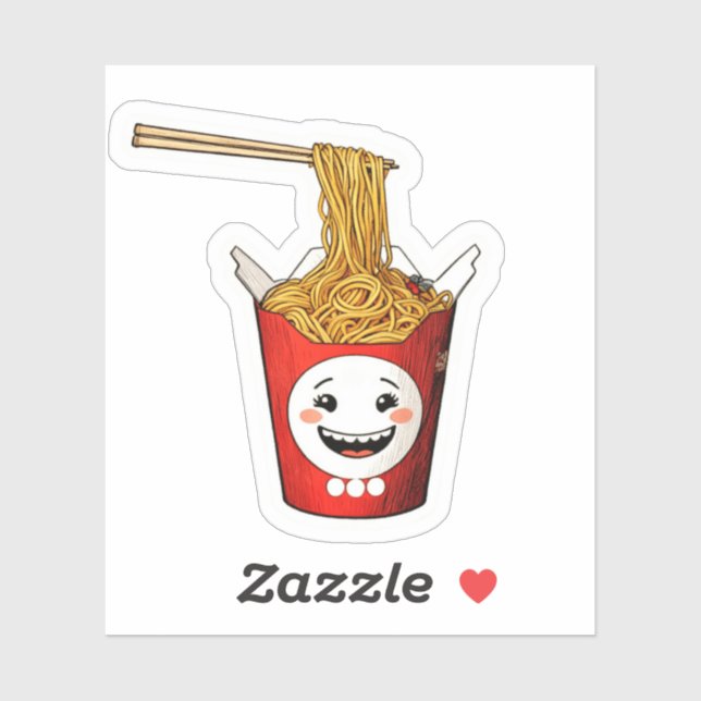 Sticker Nouilles souriantes (Feuille)