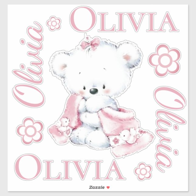 Sticker Nounours, Pâquerettes et Moi (Feuille)