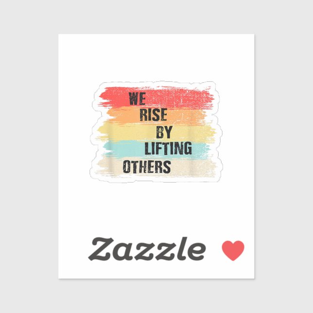 Sticker Nous Augmentons En Levant D'Autres Citations Motiv (Feuille)
