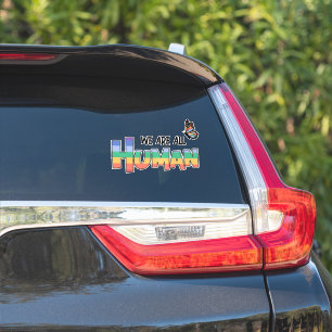 Sticker Nous sommes tous humains Rainbow