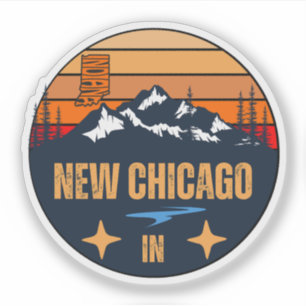 Sticker Nouveau Chicago, Indiana