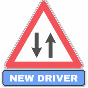 Sticker Nouveau conducteur sur la route (alerte de voiture