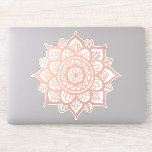 Sticker Nouveau Mandala d'or Rose