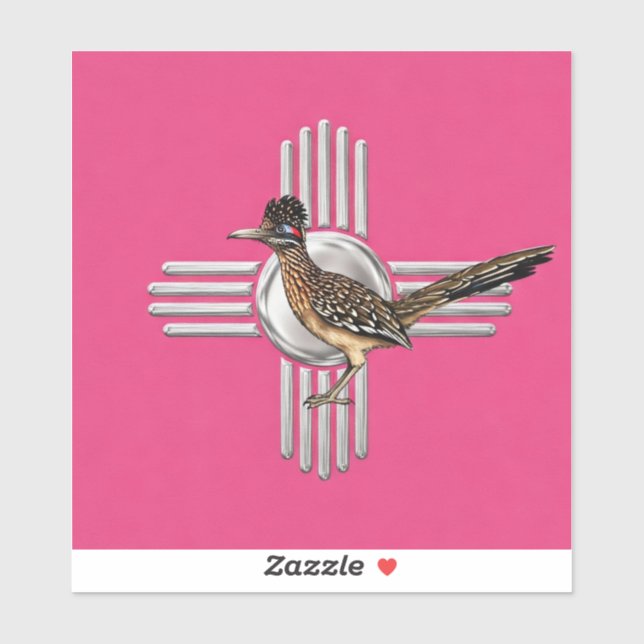 Sticker Nouveau Mexique rose (Feuille)
