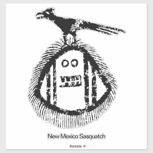 Sticker Nouveau-Mexique Sasquatch (Feuille)