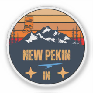 Sticker Nouveau Pekin, Indiana
