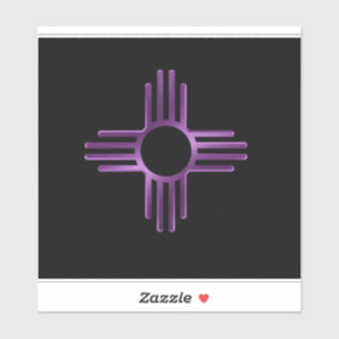 Sticker Nouveau Soleil Zia Pourpre du Mexique