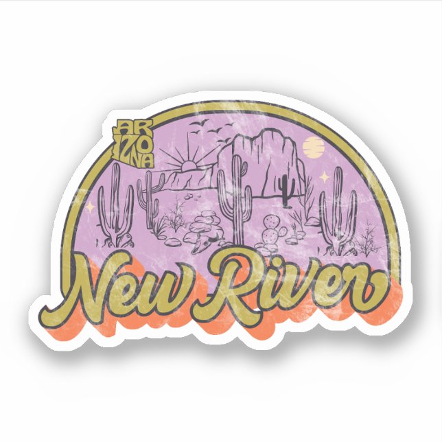 Sticker Nouvelle Rivière, Arizona  (Devant)