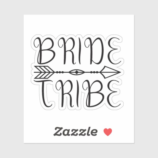 Sticker Nouvelle tribu de la mariée (Feuille)