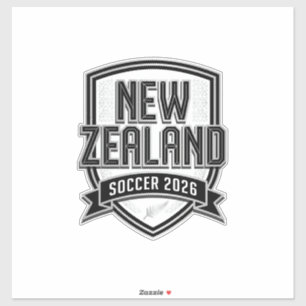 Sticker Nouvelle-Zélande Football 2026 Football Gras Pays 