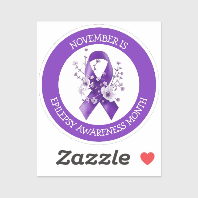 Sticker November is Epilepsy Awareness Month (Feuille)
