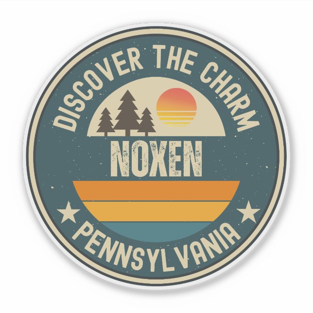 Sticker Noxen, Pennsylvanie (Devant)
