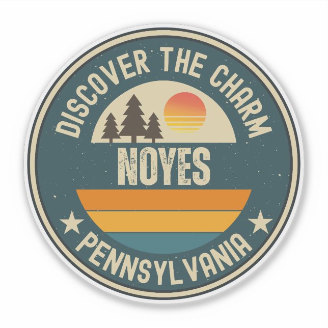 Sticker Noyes, Pennsylvanie (Devant)