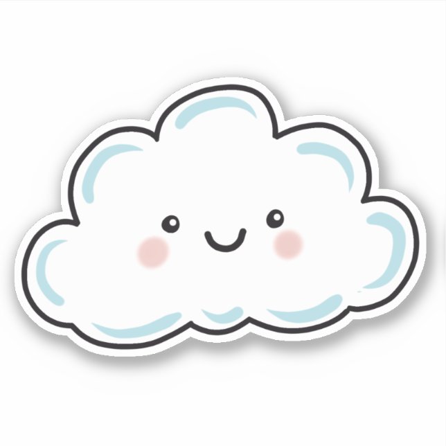 Sticker Nuage heureux  (Devant)