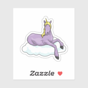 Sticker Nuage Unicorn