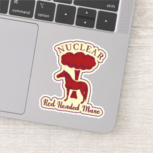 Sticker Nucléaire Rouge Mare Logo Ver 1