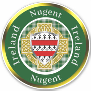 Sticker Nugent Shield & Croix celtique Personnalisé