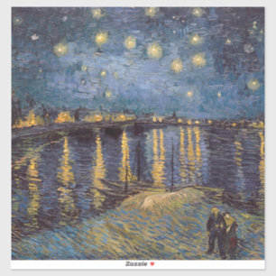 Sticker Nuit étoilée sur le Rhône par Vincent Van Gogh